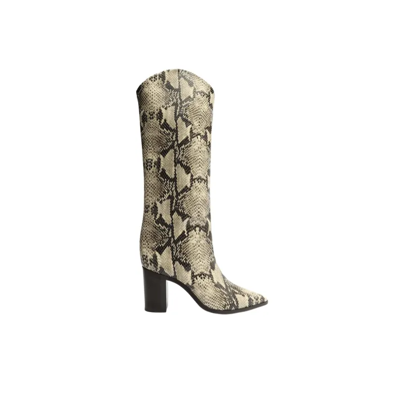 Schutz Maryana Ankle Boots 8.5cm Women's Gray Black-1