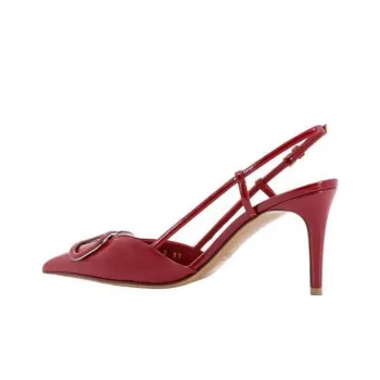 Valentino VLogo Signature Pointed Toe Slingback Pumps