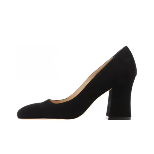 Stuart Weitzman/SW Chunky Heel High Heels Women's Black