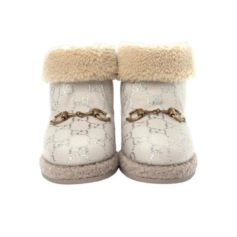 GUCCI Ankle Boots Women's Ivory White-2