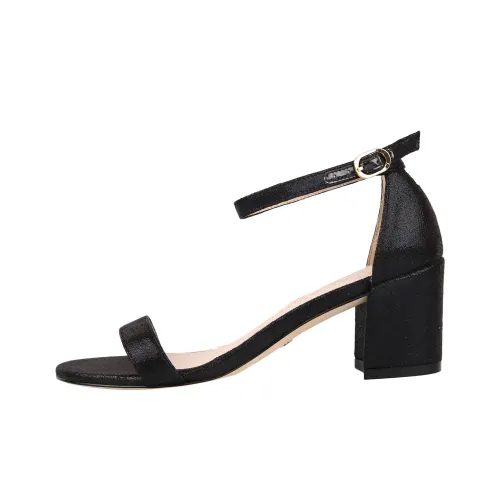 Stuart Weitzman/SW Chunky Heel High Heels 6.5cm Women's Black