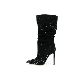 Paris Texas Holly Embellished Pointed Toe Boots Women's