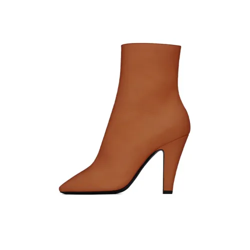 SAINT LAURENT 68 Ankle Boots Women's Umber
