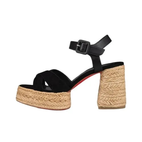 CL LUBOTING Chunky Heel High Heels 7cm Women's Black