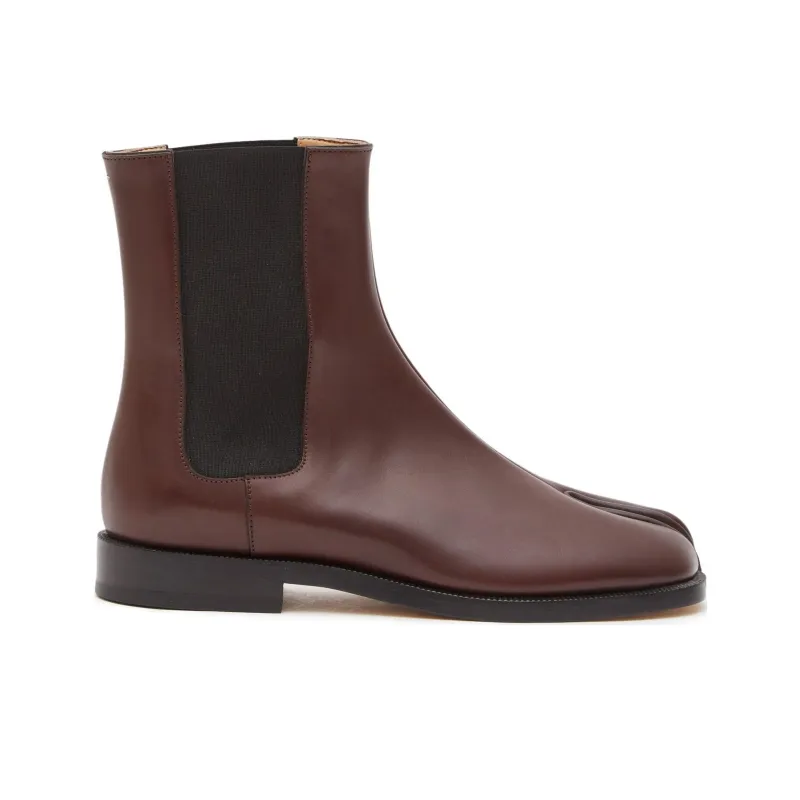 Maison Margiela Tabi Short Chelsea Boots Women's Brown-1