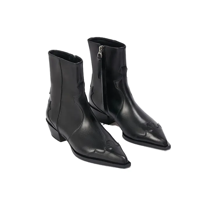 Aeyde Alby 30mm Pointed-toe Leather Boots-3