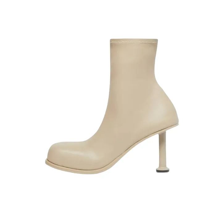 Balenciaga Mallorca Ankle Boots Women's Light Beige-0