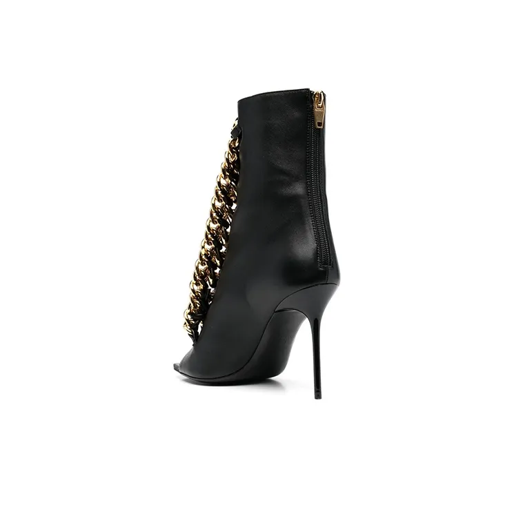 BALMAIN Chain Link Detailed High Heel Sandals Women's-2