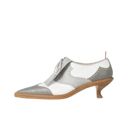 THOM BROWNE· Spool Heel High Heels 5cm Women's Gray White