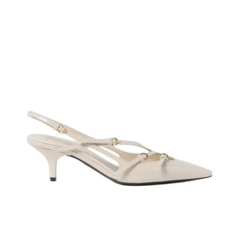MIU MIU Slim Heel High Heels 5.5cm Women's Ivory-1