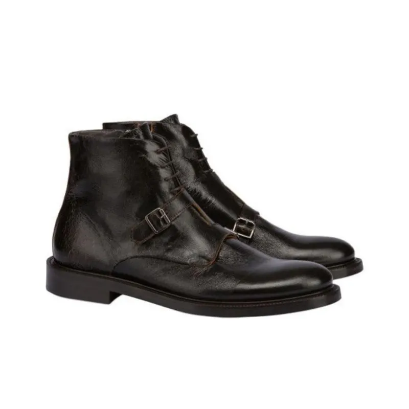Pollini Ankle Boots Men's Dark Brown-2