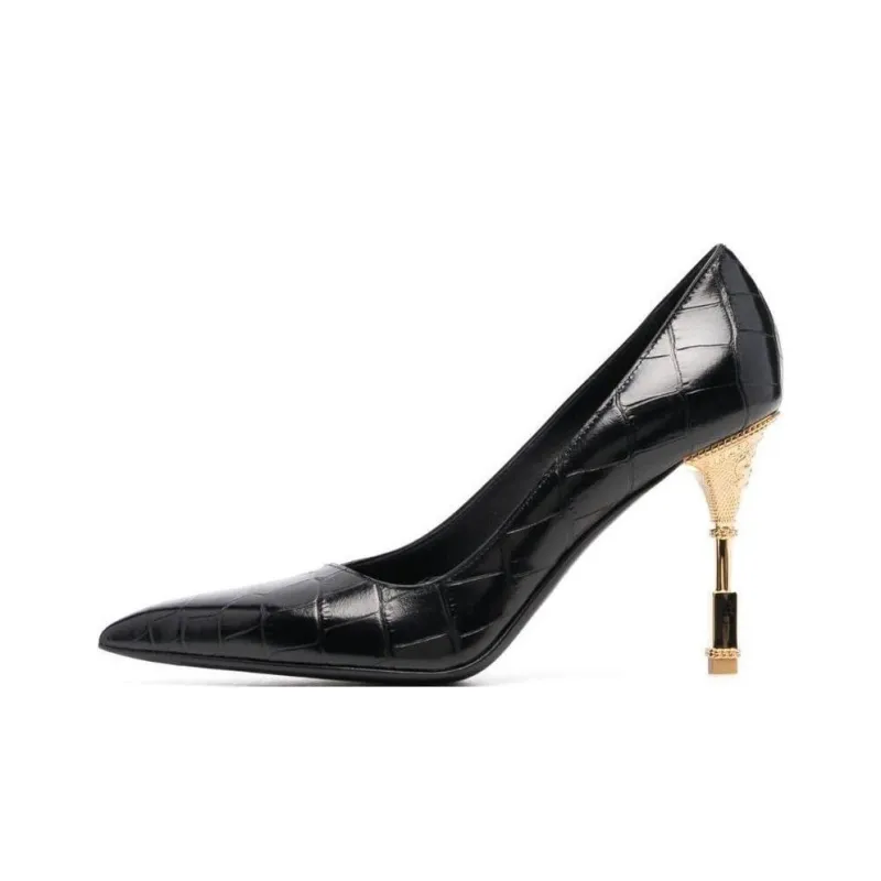 BALMAIN Embossed Crocodile 95mm Pumps-0