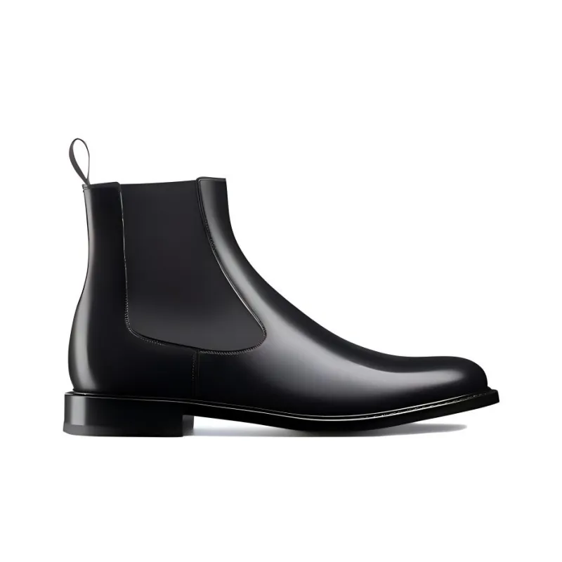 DIOR Short Chelsea Boots Men's Black-2