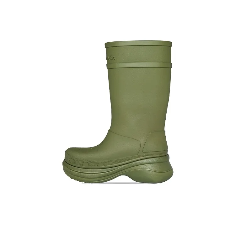 Balenciaga X Crocs Boot Green-0