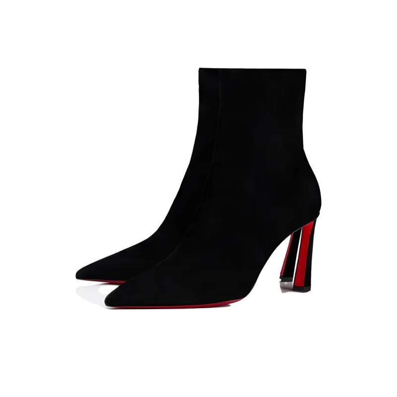 CL LUBOTING Ankle Boots 8.5cm Women's Black-2
