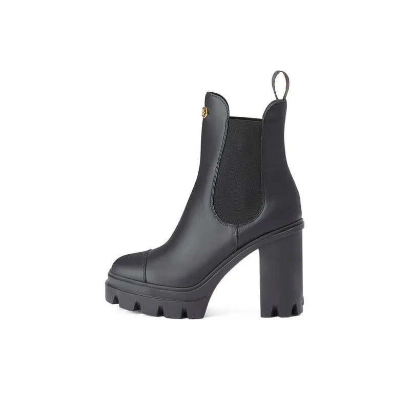 Giuseppe Zanotti Tonix 110mm Logo plaque Platform Leather Boots Women's-0