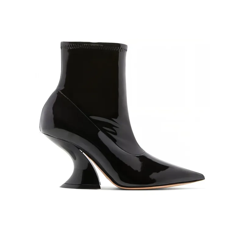 Casadei Ankle Boots 8cm Women's Black-1