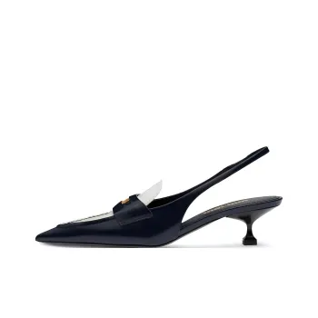 MIU MIU Slim Heel High Heels Women's Blue White