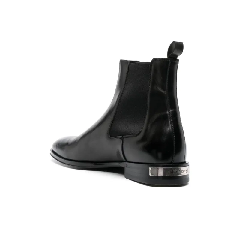 Roberto Cavalli Engraved logo Leather Boots-3