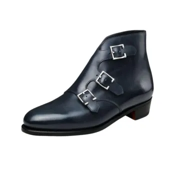 JOHN LOBB Ankle Boots 2.5cm Women's Dark Blue