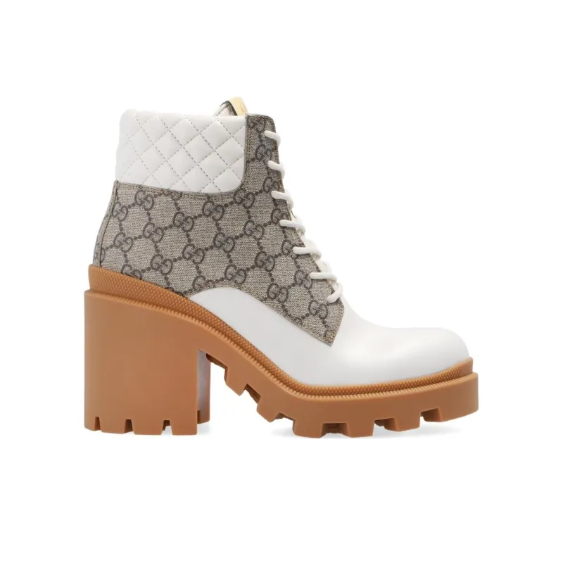 GUCCI Women's Gg Ankle Boot 'Beige' Women's-1