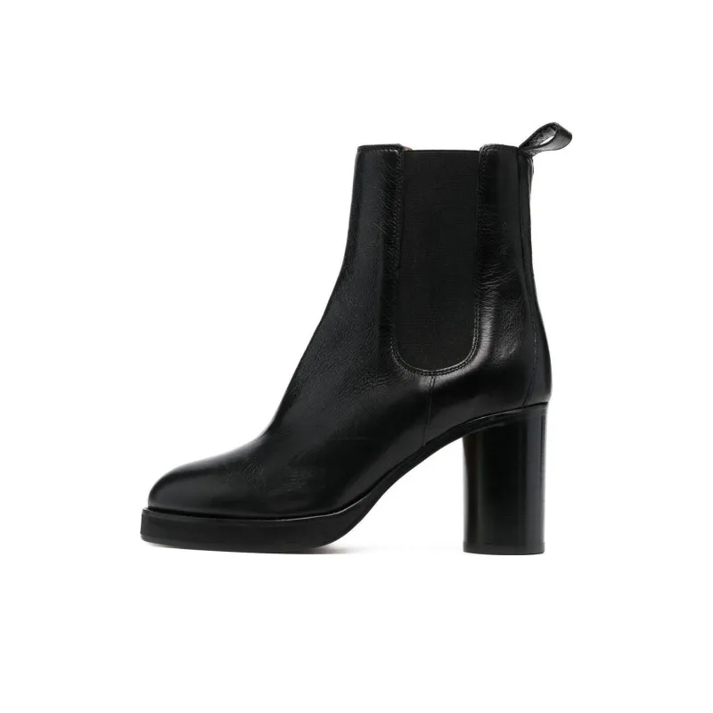 ISABEL MARANT 90mm Leather Ankle Boots-0