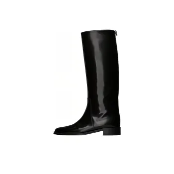 SAINT LAURENT Hunt Round Toe Boots Women's