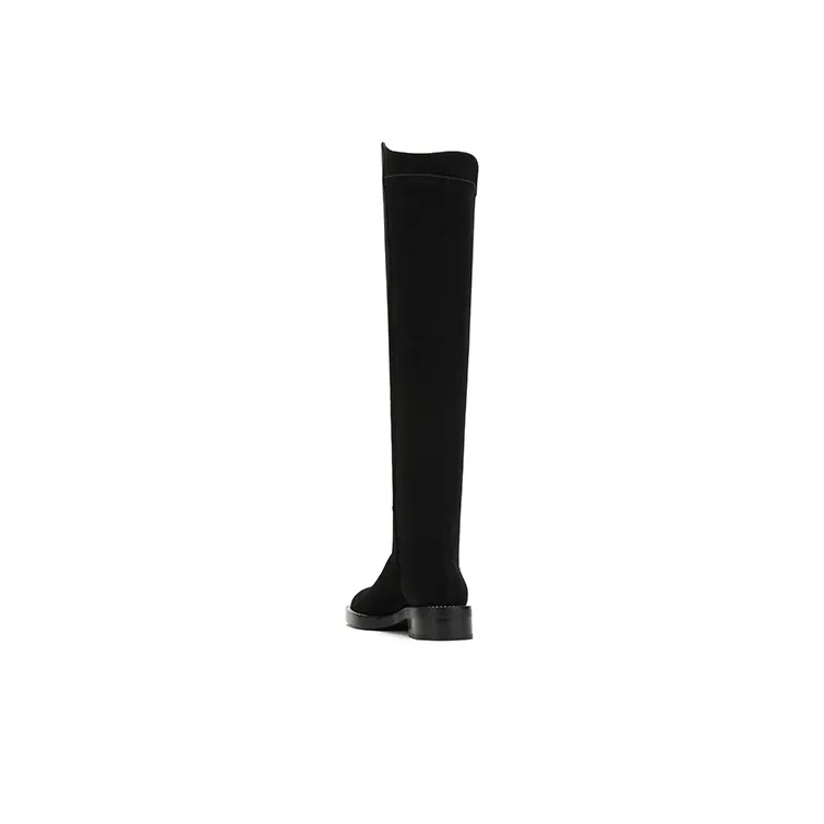 Stuart Weitzman/SW 5050 Shine Boot Over the knee Boots Women's Black-2