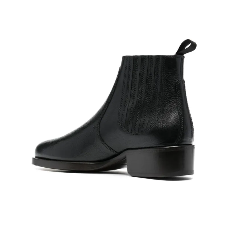 Lemaire Crew Chelsea Boots Men's Black-3