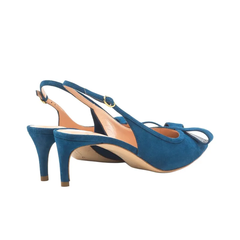 Rupert Sanderson Caprice Slim Heel High Heels 5.5cm Women's Blue-4
