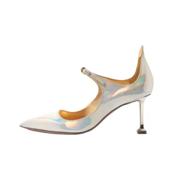 Schutz Elsa Slim Heel High Heels 8cm Women's Silver