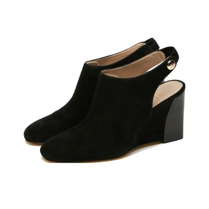 TORY BURCH Chunky Heel High Heels 8.5cm Women's Black-2