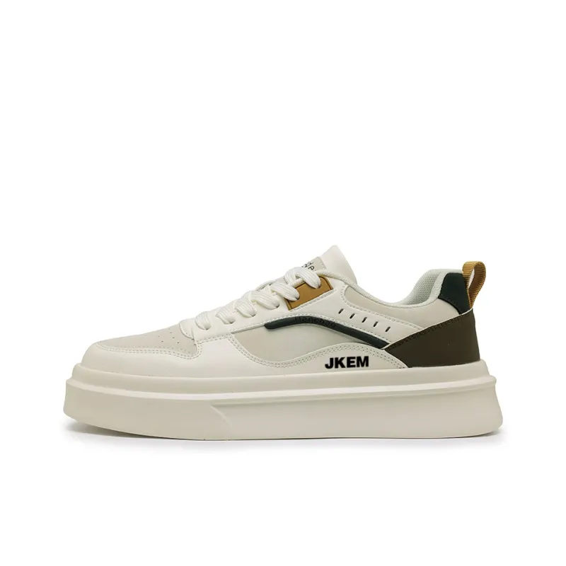 JKEM Slip Resistant Cushioning Abrasion Resistant Low Top Skateboard Shoes Men's-0