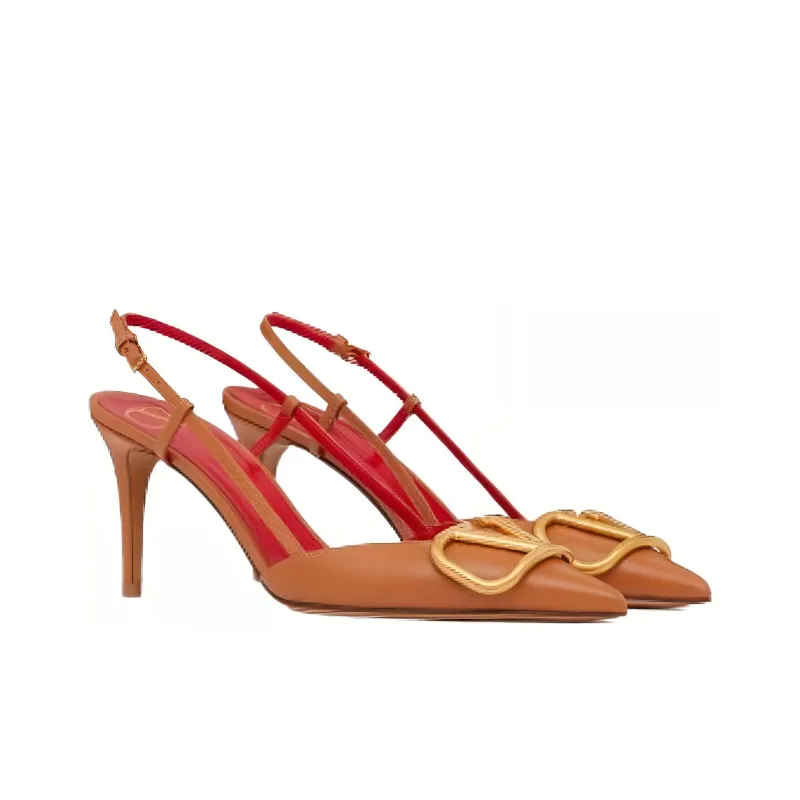 Valentino Garavani VLogo Signature 80mm Slingback Pumps-2