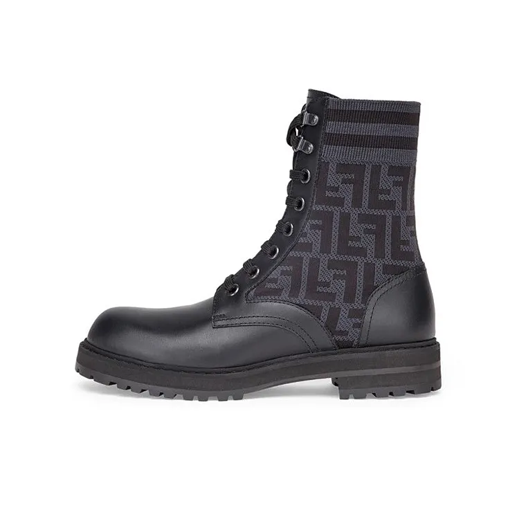 FENDI Short Martin Boot Men's Black-0