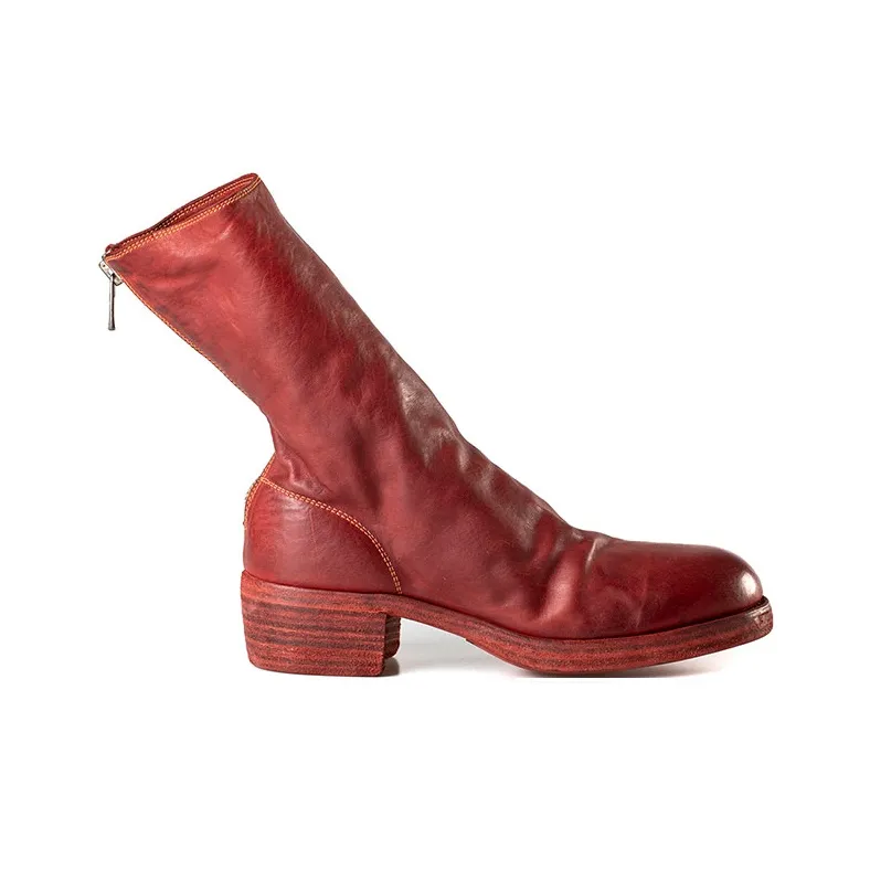 GUIDI 788Z Ankle Boots Women's Bordeaux Red-1