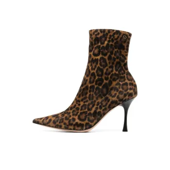 GIANVITO ROSSI Dunn 85mm Leopard-print Boots