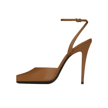 SAINT LAURENT La Scandale Square Open Toe Sandals Women's