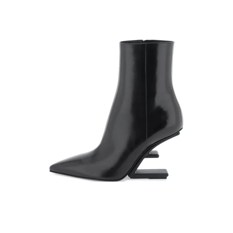 FENDI First F-Shaped Heel Ankle Boots Women's-0