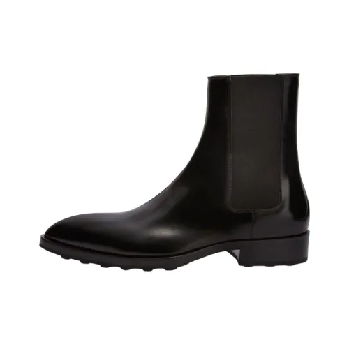 JIL SANDER Short Chelsea Boots Men's Black