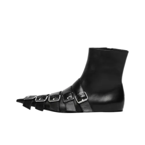 Balenciaga Ankle Boots Women's Mid-Top Black
