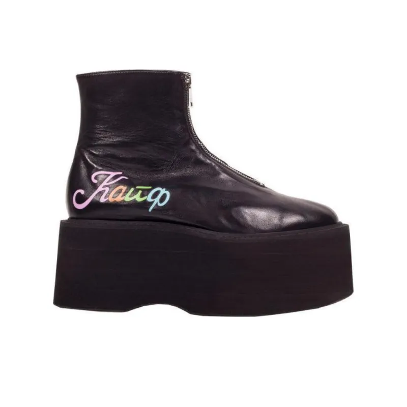 NATASHA ZINKO Kaif Flatform Ankle Boots-1