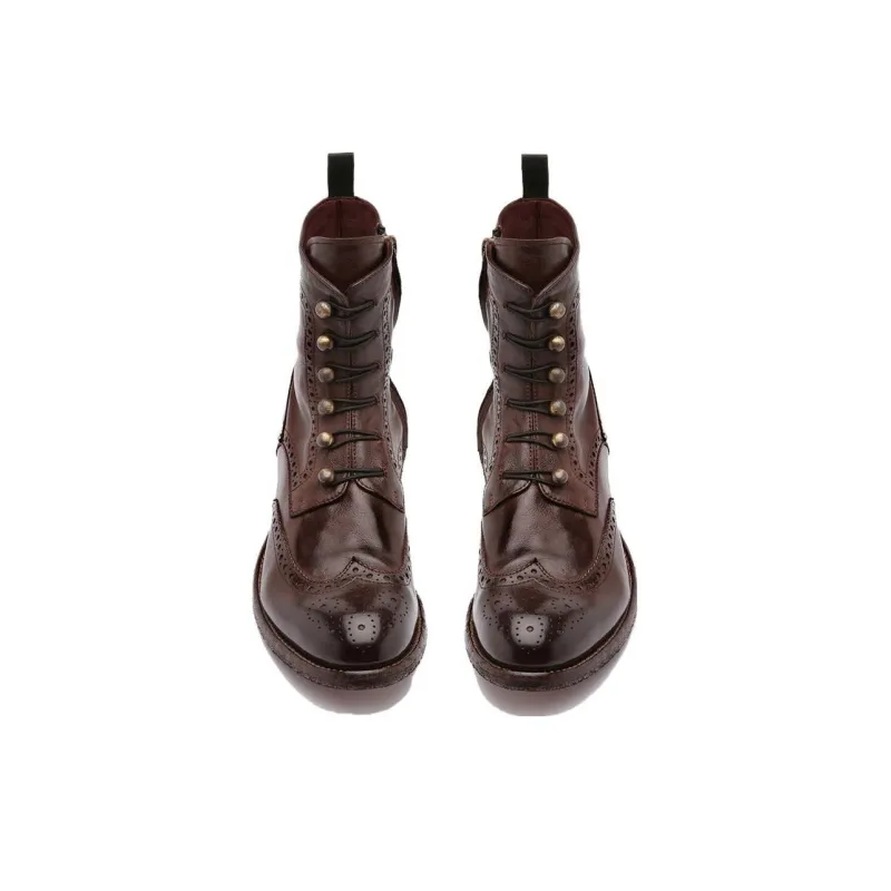 Officine Creative Lexicon Perforated Lace-up Boots Women's-2