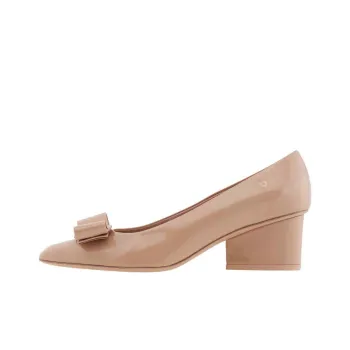 FERRAGAMO Viva Chunky Heel High Heels 5.5cm Women's Pink