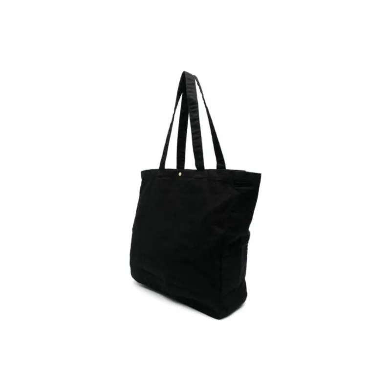 Carhartt WIP Cotton Tote Bag, Shopping Bag, Shoulder Bag, Handbag Regular Men's Black-4