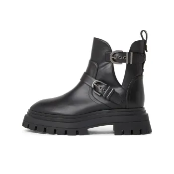 Stuart Weitzman/SW Maverick Bedford Moto Ankle Boots Women's Black