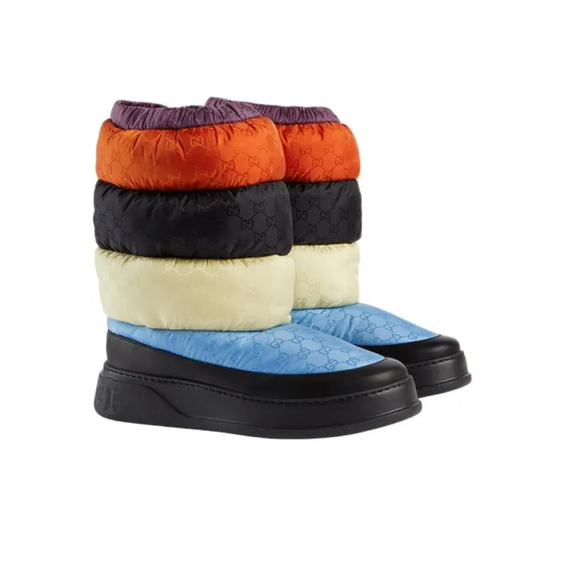 GUCCI Padded Snow Boot 'Black Multi Color'-2