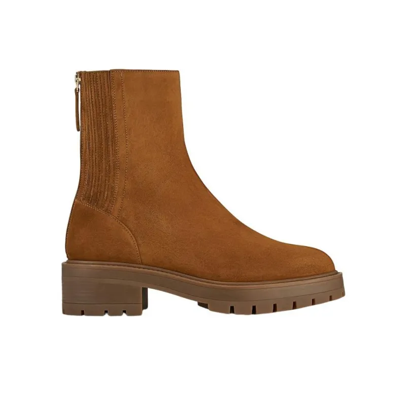 AQUAZZURA Saint Honore Ankle Boots 4.5cm Women's Brown-1