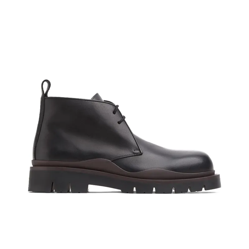 Bottega Veneta Tire Desert Boot Black Fondant-1
