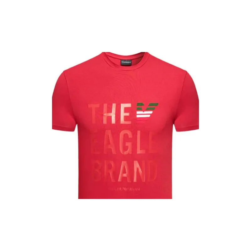 EMPORIO ARMANI T Shirts Men Red-1